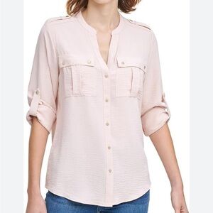 Ivanka Trump Pale Pink Blouse